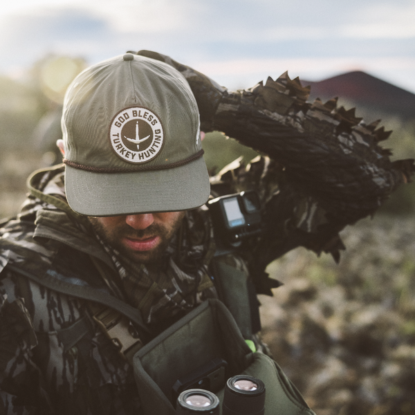 God Bless Turkeys Hat- Olive