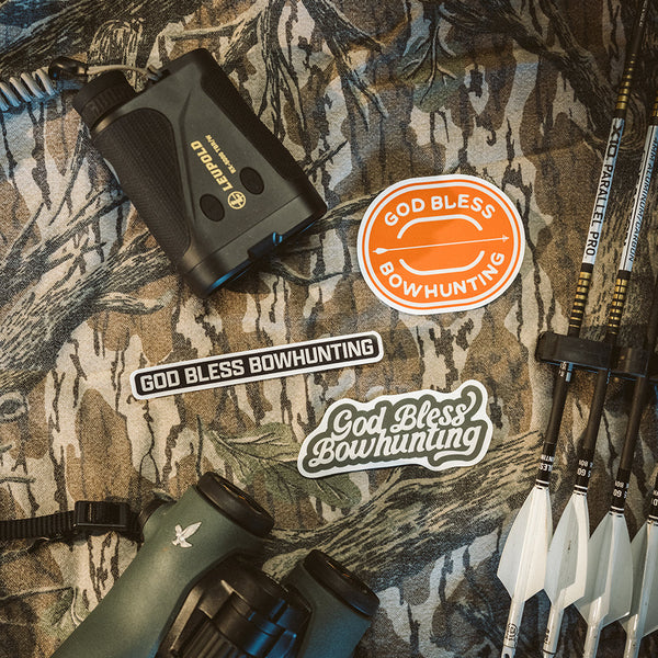 God Bless Bowhunting Sticker Pack