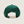 The back view of a dark green baseball cap with a beige adjustable strap and a small embroidered logo on the side, set against a solid light beige background.