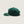 A dark green baseball cap shown from a side profile view against a light beige background. The cap features a white rope detail along the edge of the brim and a small white embroidered logo on the side.