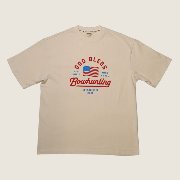 The God Bless Tee- Ivory