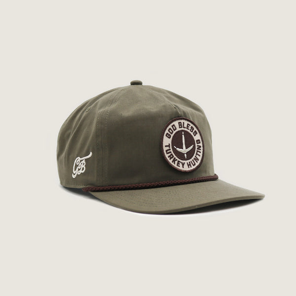 God Bless Turkeys Hat- Olive